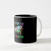 Investeerder ruilt uw plan tweekleurige koffiemok (Voorkant rechts)