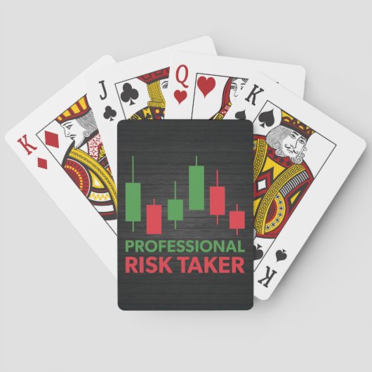Investeerder voor professionele risico's pokerkaarten (Achterkant)