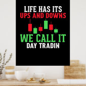Investeerder We noemen het IT Day Trading Poster (Keuken)