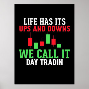 Investeerder We noemen het IT Day Trading Poster