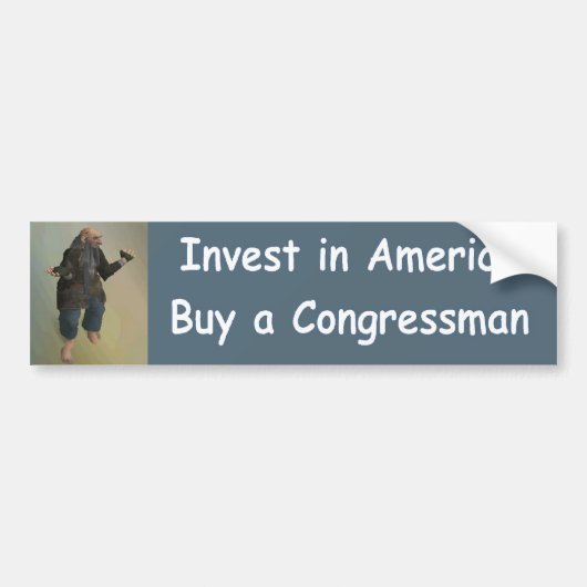 investeren in amerika bumpersticker (Voorkant)