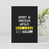 investeren in edele metalen kopen loodsteun voor d feestdagenkaart (Staand voorkant)