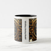 "Investeren in succes" Tweekleurige Koffiemok (Center)