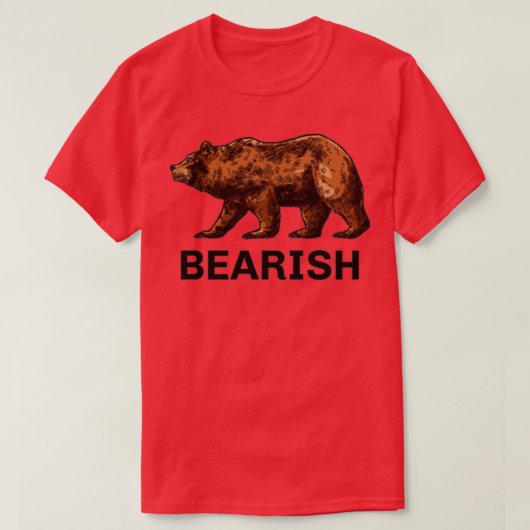 INVESTERINGEN IN BEARISH STOCK T-SHIRT (Design voorkant)