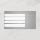 INVESTERINGEN - VISITEKAARTJE (Achterkant)