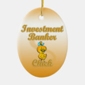 Investment Banker Chick Keramisch Ornament (Voorkant)