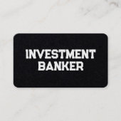 Investment Banker Financieel Adviseur Custom QR Visitekaartje (Voorkant)