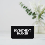 Investment Banker Financieel Adviseur Custom QR Visitekaartje (Staand voorkant)
