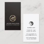 Investment Consultant aandelenmakelaar Visitekaartje (Voorkant / Achterkant)