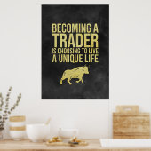 Investor Becoming A Trader Poster (Keuken)