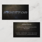 Investor business card visitekaartje (Voorkant / Achterkant)