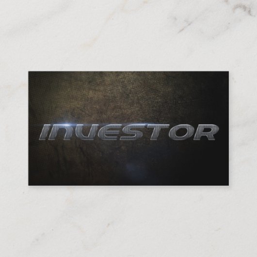 Investor business card visitekaartje (Voorkant)