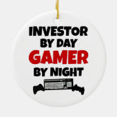 Investor Gamer Keramisch Ornament (Achterkant)