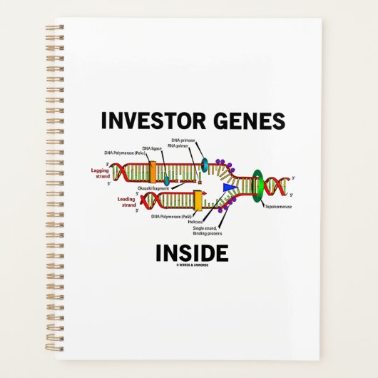 Investor Genes in DNA Replication Geek Humor Planner (Voorkant)