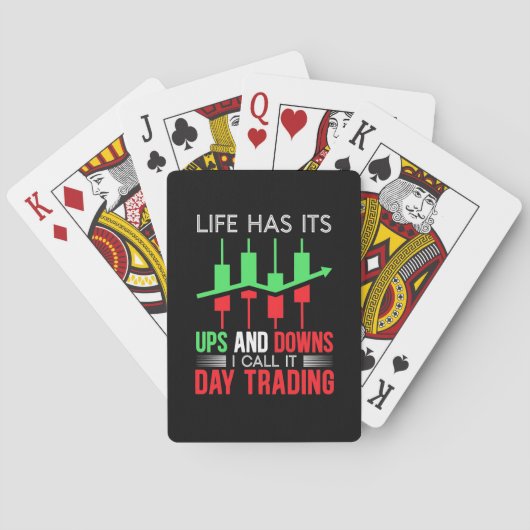 Investor I Call It Day Trading Pokerkaarten (Achterkant)