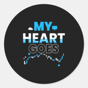 Investor My Heart Goes Chart Ronde Sticker
