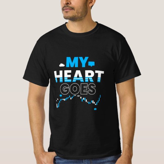 Investor My Heart Goes Chart T-shirt (Voorkant)