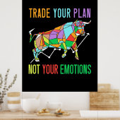 Investor Trade Your Plan Poster (Keuken)