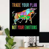 Investor Trade Your Plan Poster (Thuiskantoor)