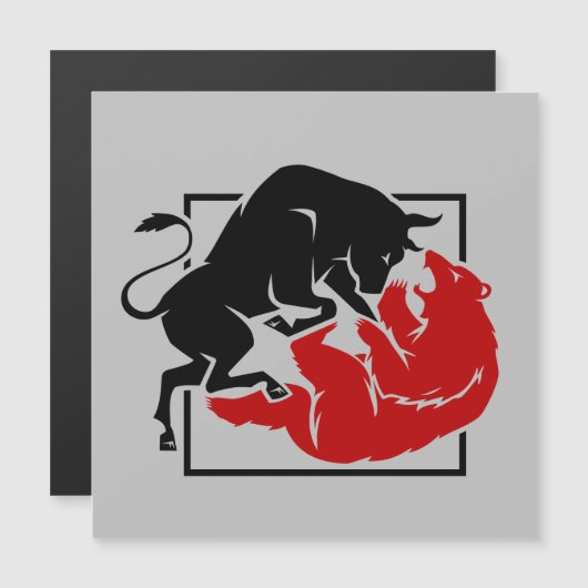 Investor Trading Bull en Beer Market Custom (Voorkant / Achterkant)