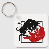 Investor Trading Bull en Beer Market Custom Sleutelhanger (Voorkant)