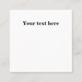 Investor Trading Bull en Beer Market Custom Vierkante Visitekaartje (Achterkant)