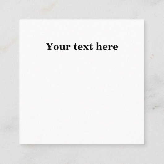 Investor Trading Bull en Beer Market Custom Vierkante Visitekaartje (Achterkant)