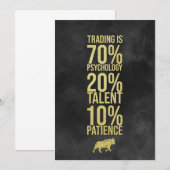 Investor Trading Talent Patience Bedankkaart (Voorkant / Achterkant)