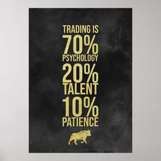 Investor Trading Talent Patience Poster (Voorkant)