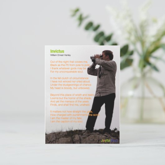 Invictus Briefkaart (Staand voorkant)