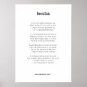Invictus by William Ernest Henley Poster (Voorkant)