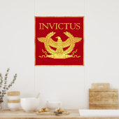 Invictus Engraved Gold poster (Keuken)