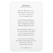 Invictus Gedicht, inspirerend offerte koelkastmagn Magneet (Verticaal)