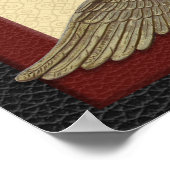 Invictus, gedicht leder met adelaar poster (Hoek)