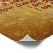 Invictus, gedicht op de achtergrond van het perkam poster (Hoek)