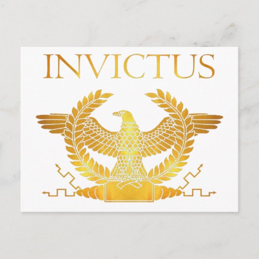 invictus golden eagle logo briefkaart (Voorkant)