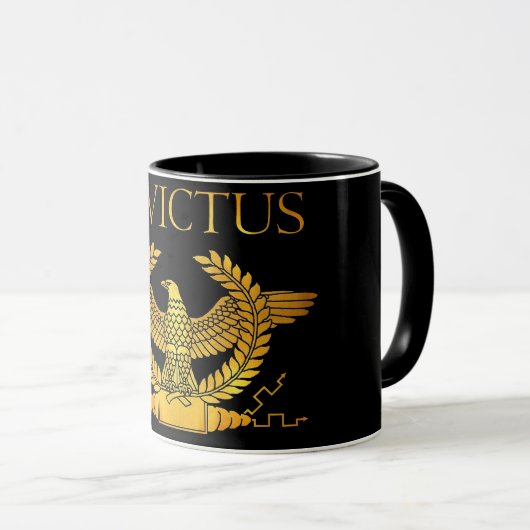 invictus golden logo mok (Voorkant rechts)