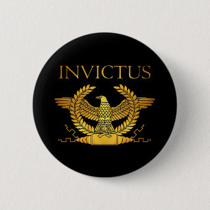 invictus gouden logo ronde button 5,7 cm