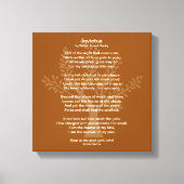 Invictus - Ik ben de kapitein van mijn ziel, Canvas Afdruk (Voorkant)