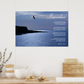 Invictus ~ Inspirerend gedicht ~ Canvas Poster (Keuken)