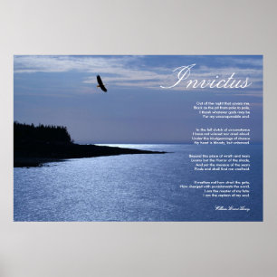 Invictus ~ Inspirerend gedicht ~ Canvas Poster