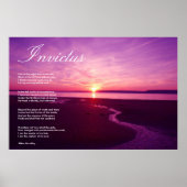 Invictus ~ Inspirerend gedicht Poster (Voorkant)