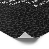 Invictus, inspirerend gedicht zwart met griffon poster (Hoek)