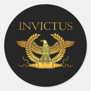 Invictus logo ronde sticker