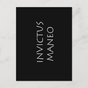 Invictus maneo briefkaart