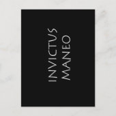 Invictus maneo briefkaart (Voorkant)