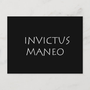 Invictus maneo briefkaart