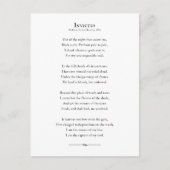 Invictus Poem, inspirerend poëzie Briefkaart (Voorkant)