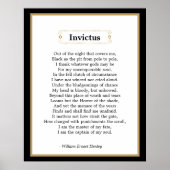 Invictus Poem Poster (Voorkant)