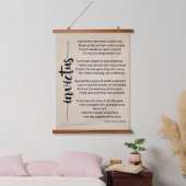 Invictus Poem van William Ernest Henley  Hangend Wandkleed (Slaapkamer)